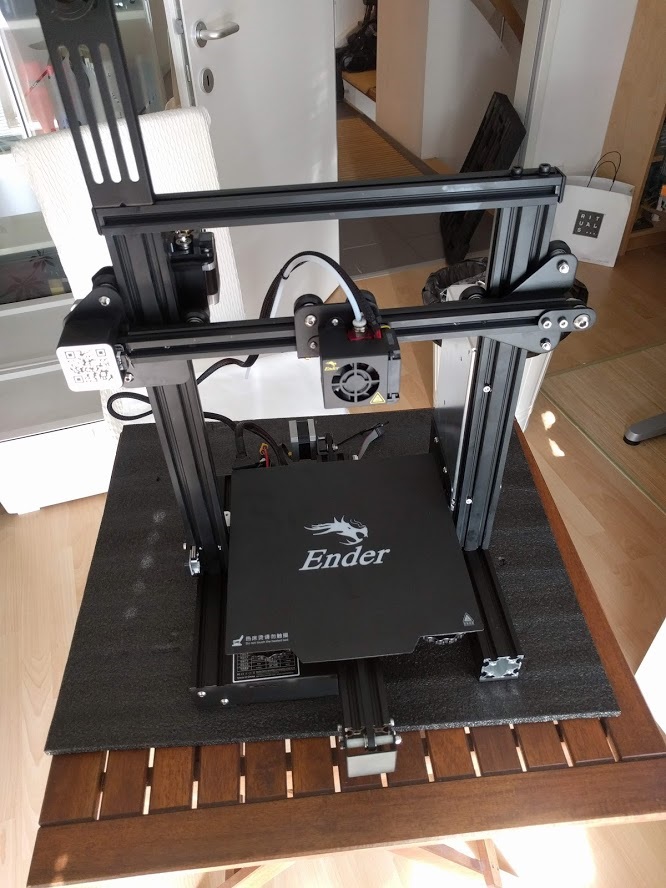 Der Ender 3 Pro ist zusammengebaut